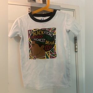 Kids Graphic Tee - White with Multicolor Design